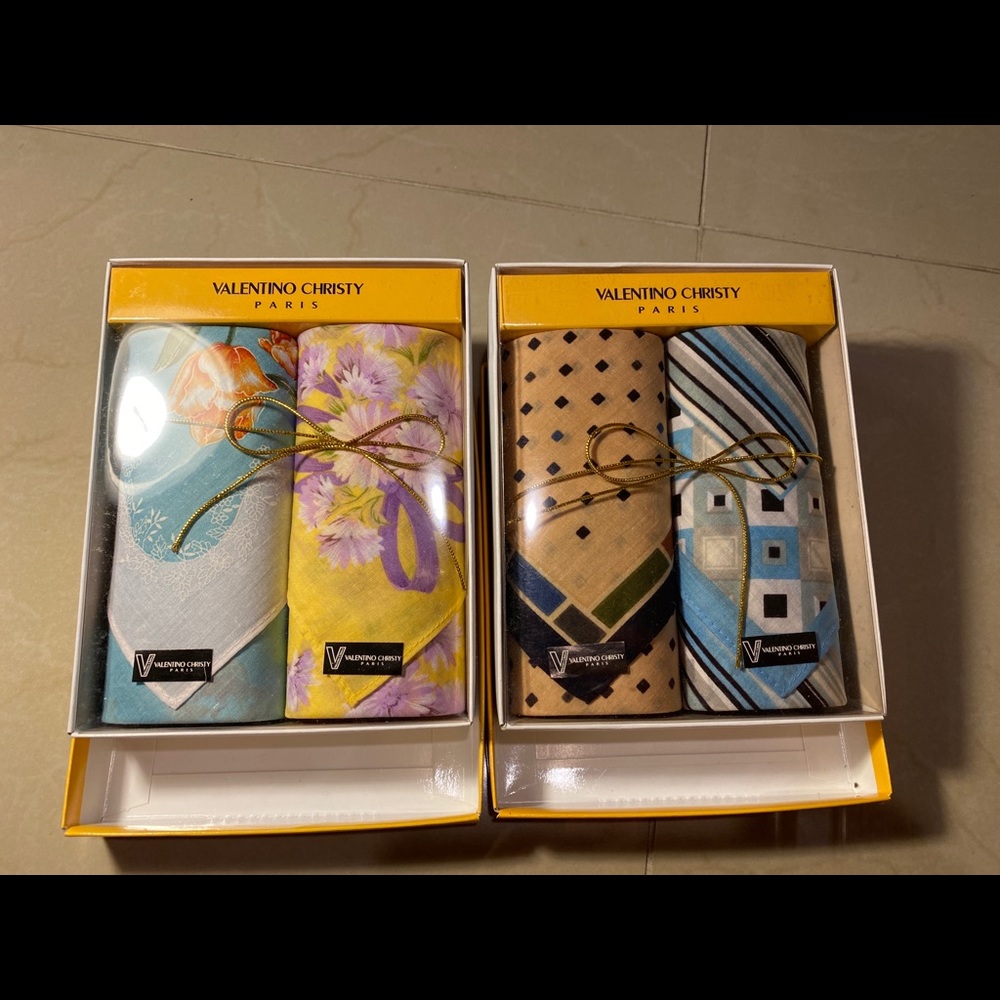 VALENTINO CHRISTY Paris Scarf Pair Set (x2)